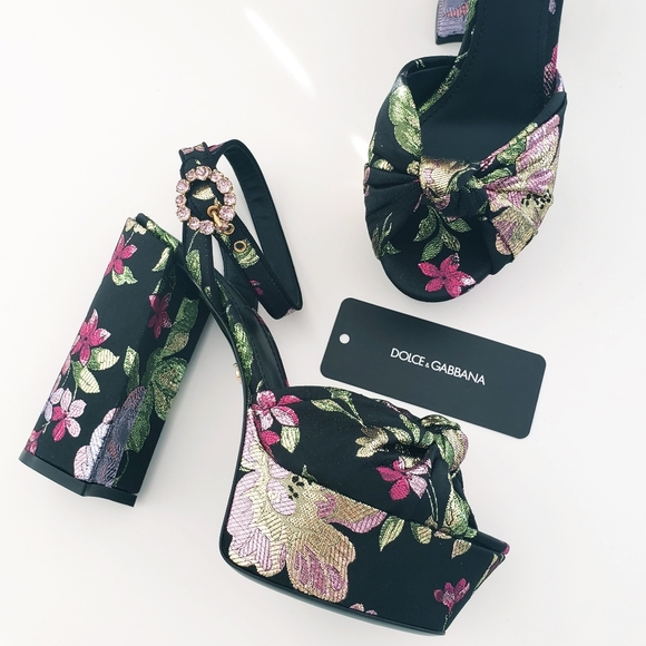 Dolce & Gabbana Shoes - DOLCE & GABBANA METALLIC HEELS